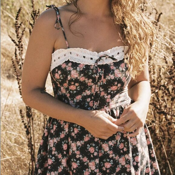 Christy Dawn Emma Dress in Night Rose Lattice size S NWT - Picture 3 of 9